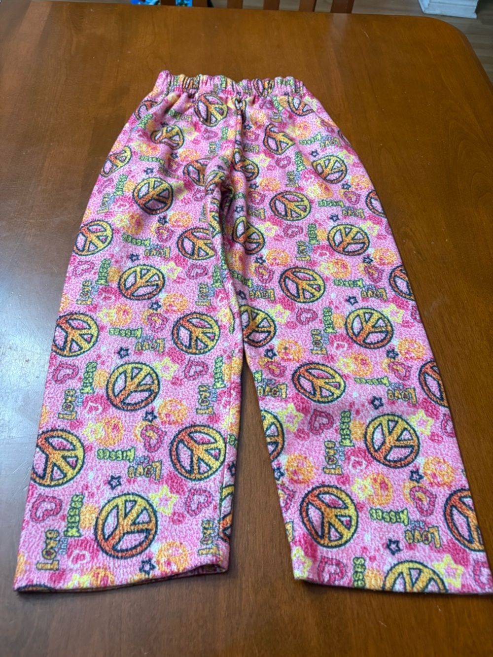 Carter's Pink Peace Sign & Floral Kids Pajama Bottoms